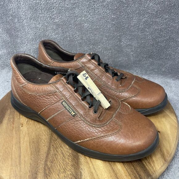 Mephisto Match  Walking Shoes Air Jet RunOff Brown Leather Mens Size 11.5